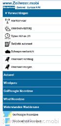Weer en wind, nu en straks, speciaal voor de zeiler: Smartphone links naar wind, weer en waterstanden voor de ruime binnenwateren en de kustwateren van Nederland. Nieuwtje voor iedereen die het weer op zijn/haar mobiel/PDA wil zien: www.zeilweer.mobi.